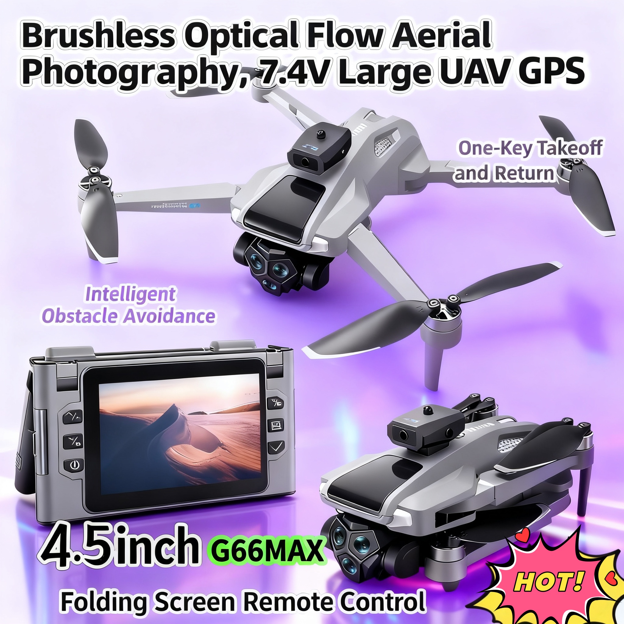 Drone Gimbal Mount - G66 New GPS Folding Drone 4,5
