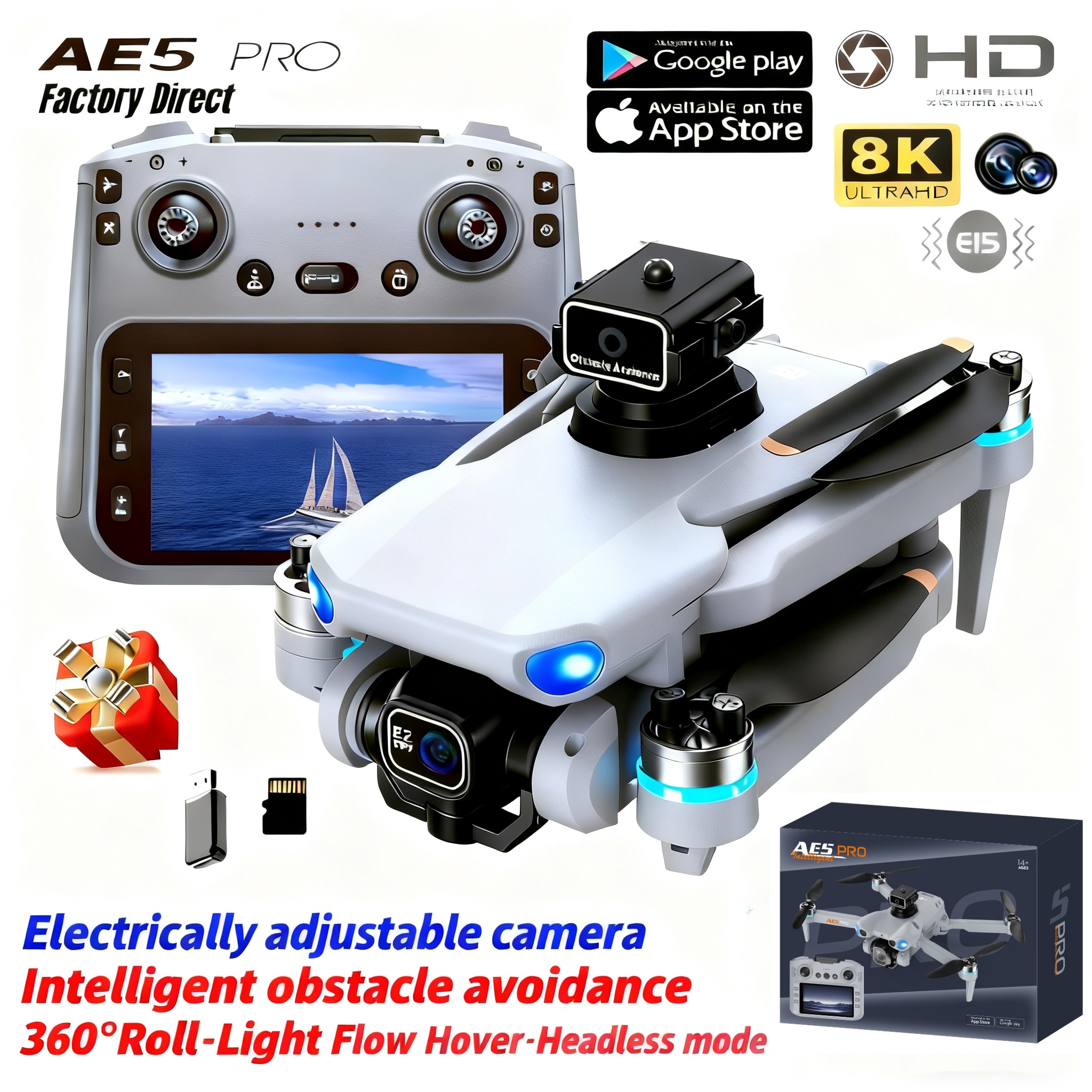 Drone Gimbal Mount - 2026 New AE5 Pro Drone 8K