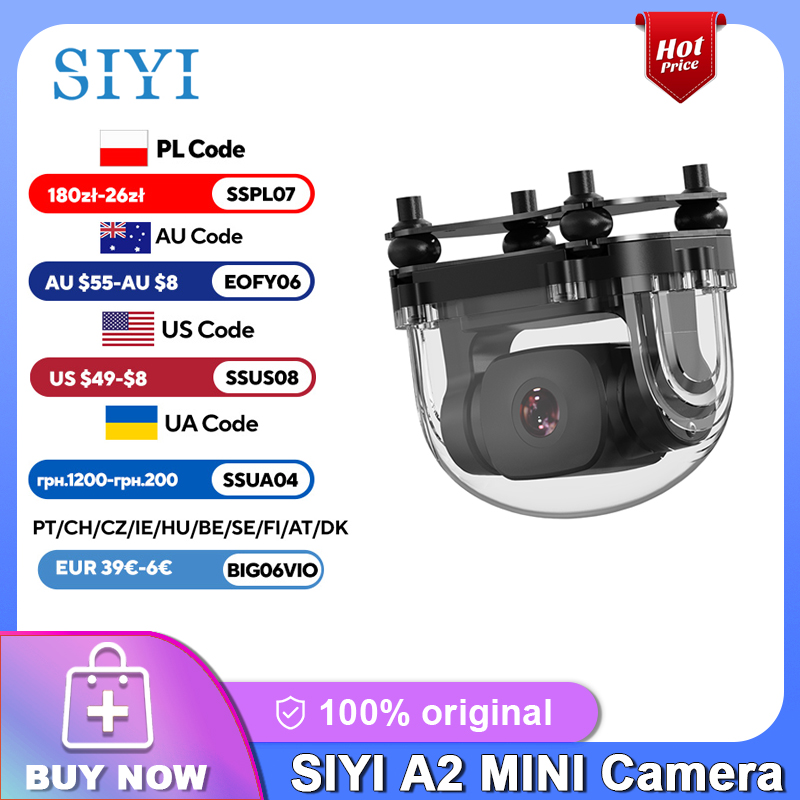 Drone Gimbal For Gopro - SIYI A2 Mini Gimbal Camera Ultra-wide