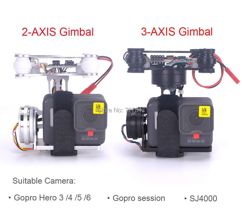 Drone Gimbal For Gopro Hero - RTF FPV 3-AXIS / Lightweight 2-AXIS