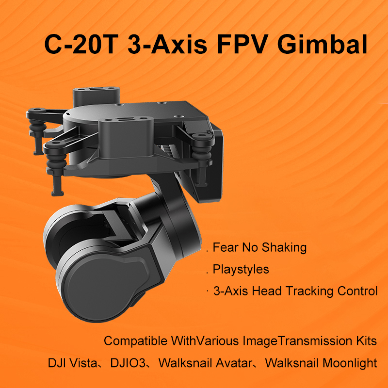 Drone Gimbal Mount - 3-Axis Gimbal for FPV Racing Drone