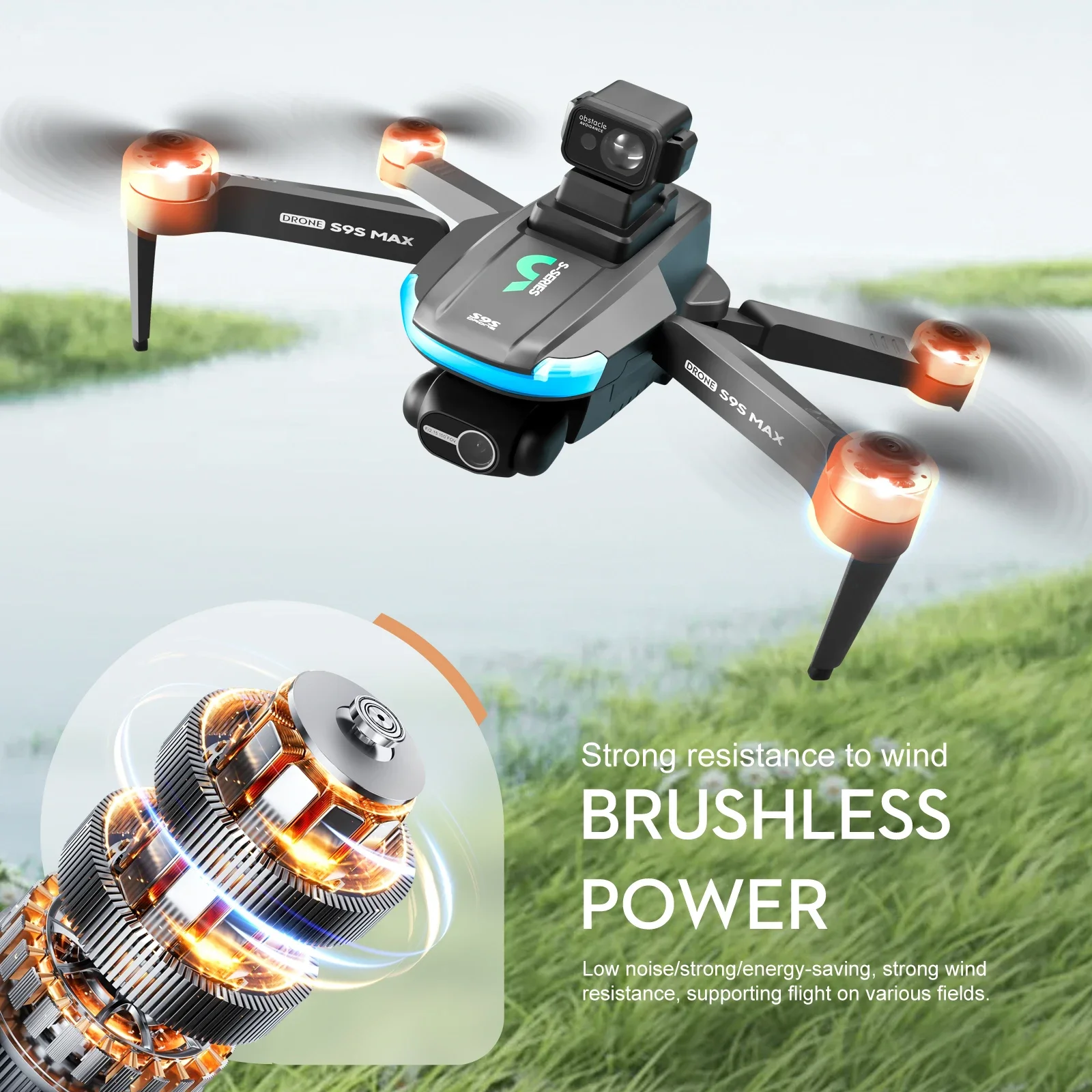 NEW S9S MAX MINI Drone 4K 2-Ax - Drone Gimbal Brushless incelemesi ve fiyatı