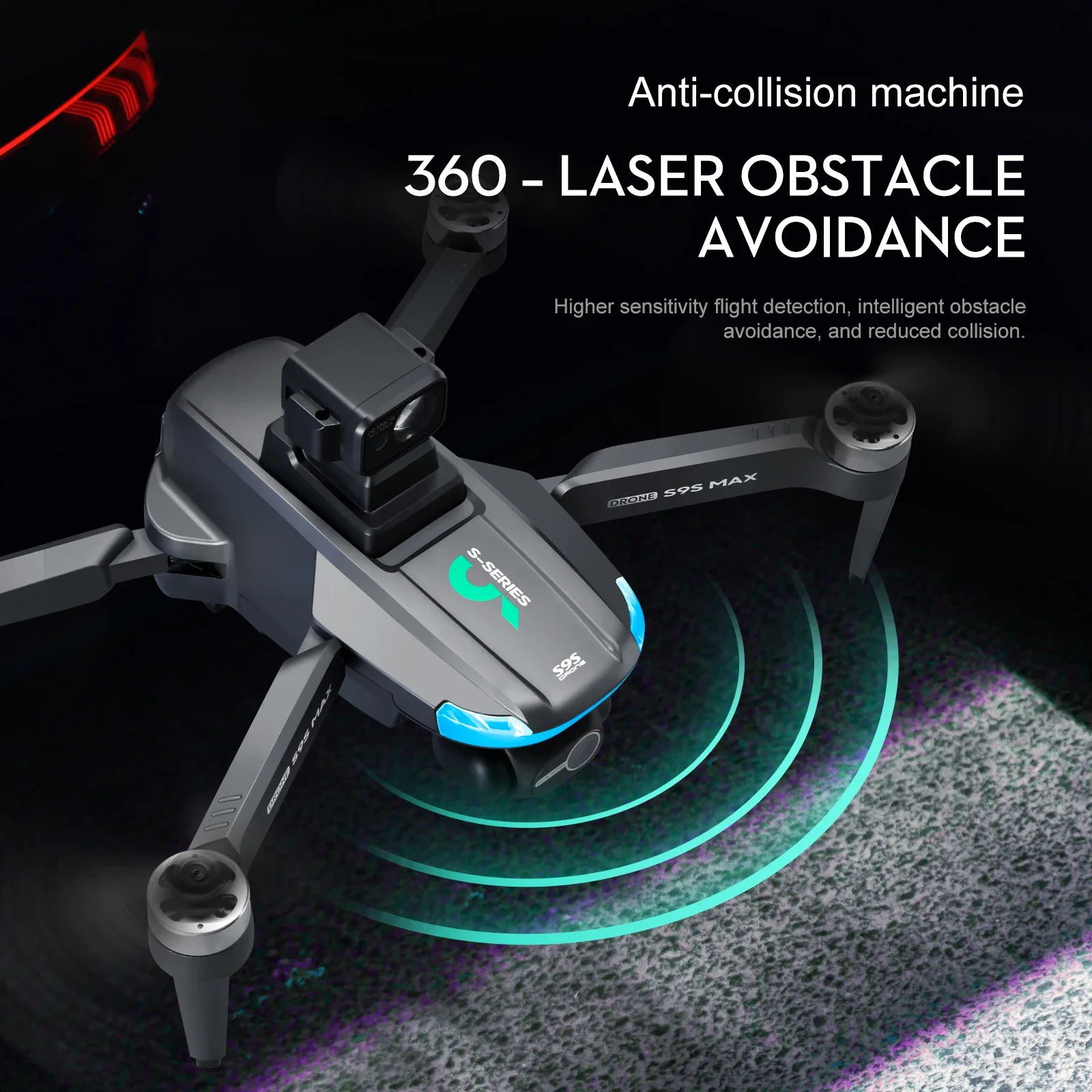 NEW S9S MAX MINI Drone 4K 2-Ax - Drone Gimbal Brushless incelemesi ve fiyatı