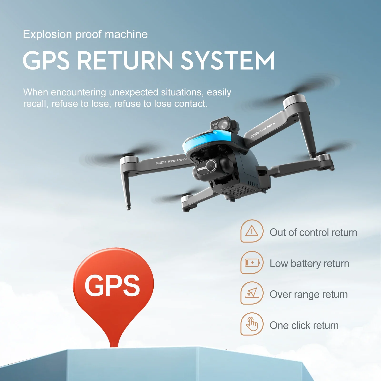 NEW S9S MAX MINI Drone 4K 2-Ax - Drone Gimbal Brushless incelemesi ve fiyatı