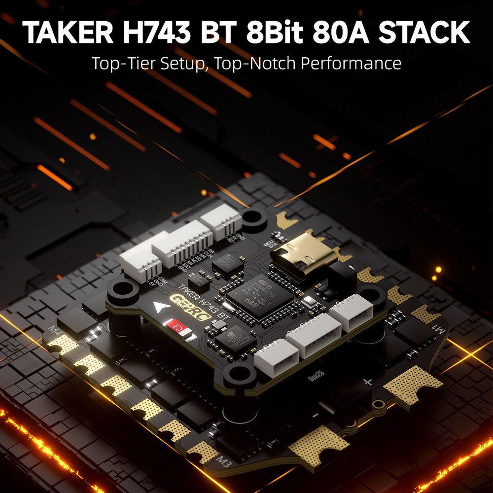 GEPRC TAKER H743 BT 8Bit 80A S - Drone Gimbal Controller incelemesi ve fiyatı