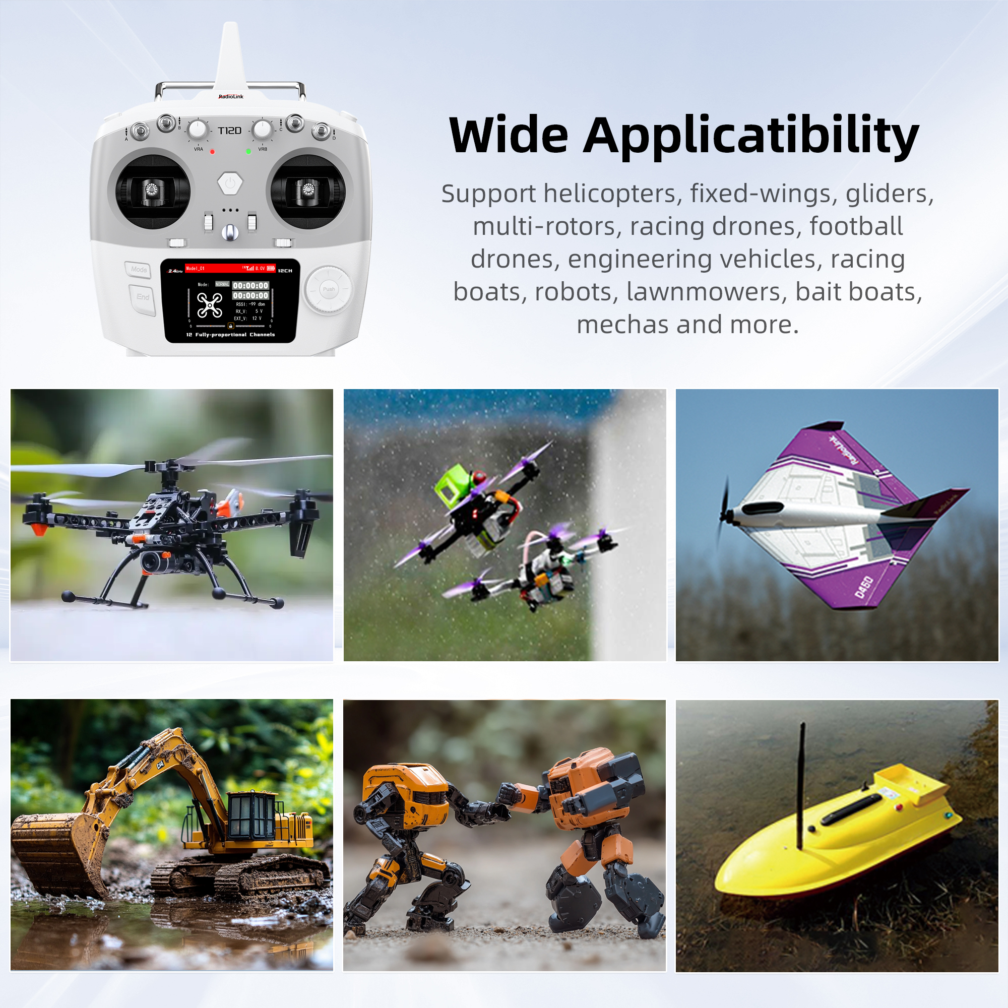 Radiolink T12D ELRS 12 Channel - Drone Gimbal Controller incelemesi ve fiyatı