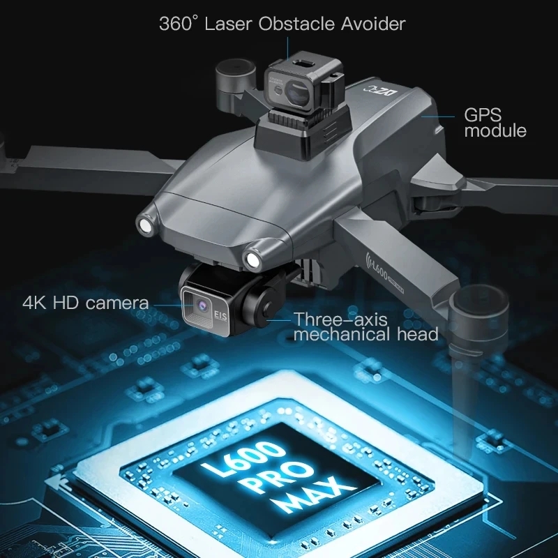 L600 PRO MAX GPS Drone Profess - Drone Gimbal Brushless incelemesi ve fiyatı