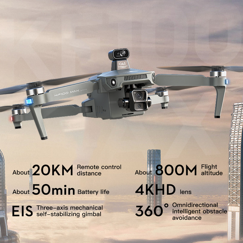 SJRC KF100 MAX 8K UHD Photo HD - Drone Gimbal Case incelemesi ve fiyatı