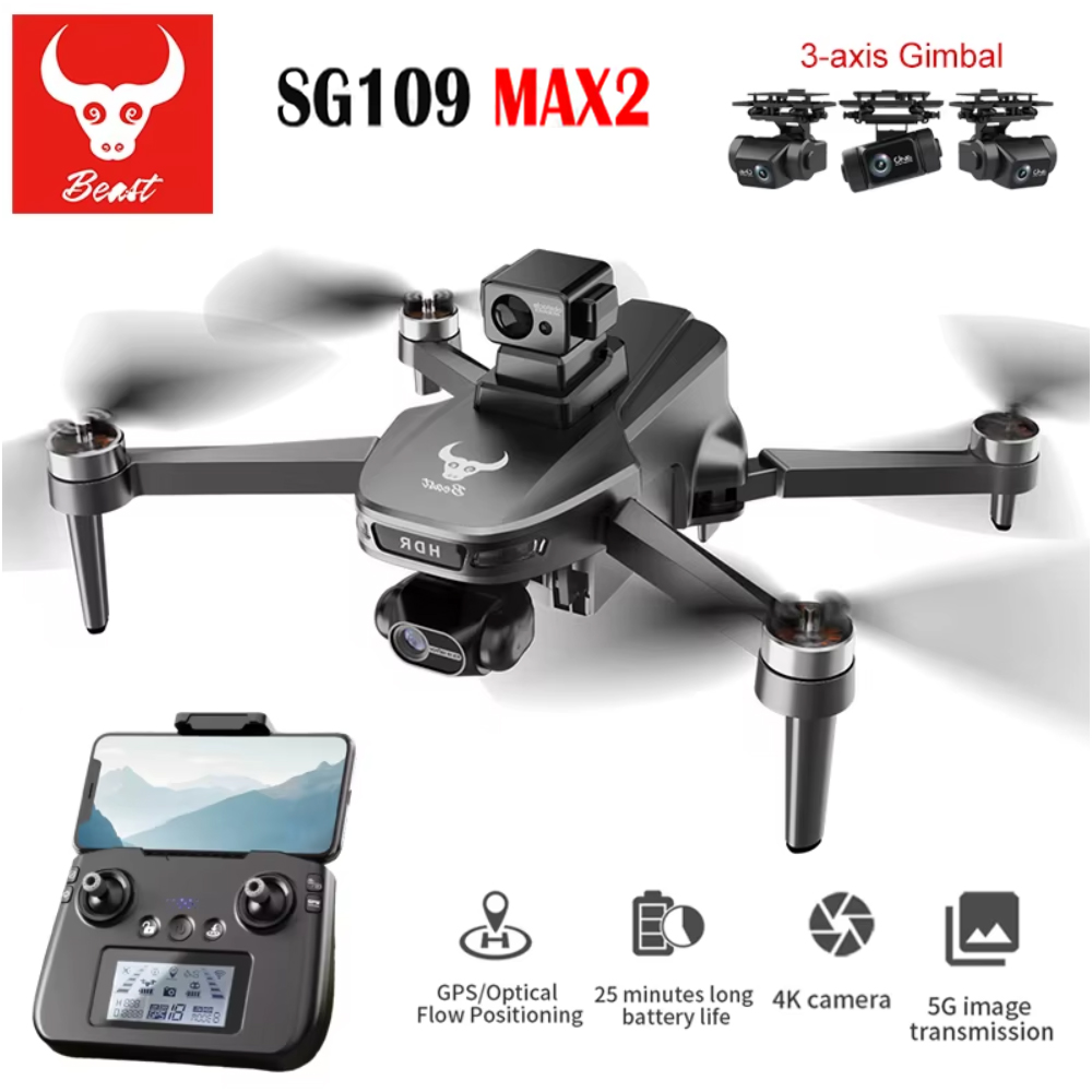 SG109 MAX2 Professional FPV 8K - Drone Gimbal Brushless incelemesi ve fiyatı