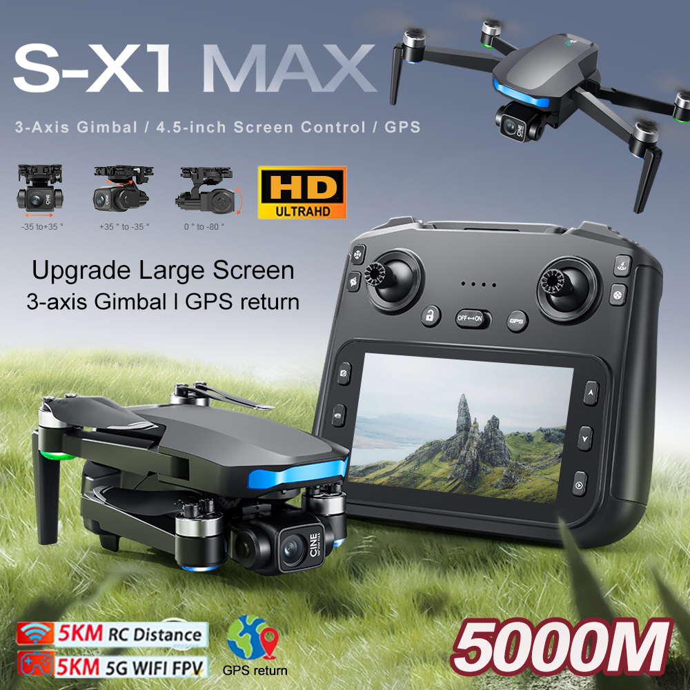 New S-X1 MAX Drone GPS 8K Prof - Drone Gimbal Brushless incelemesi ve fiyatı