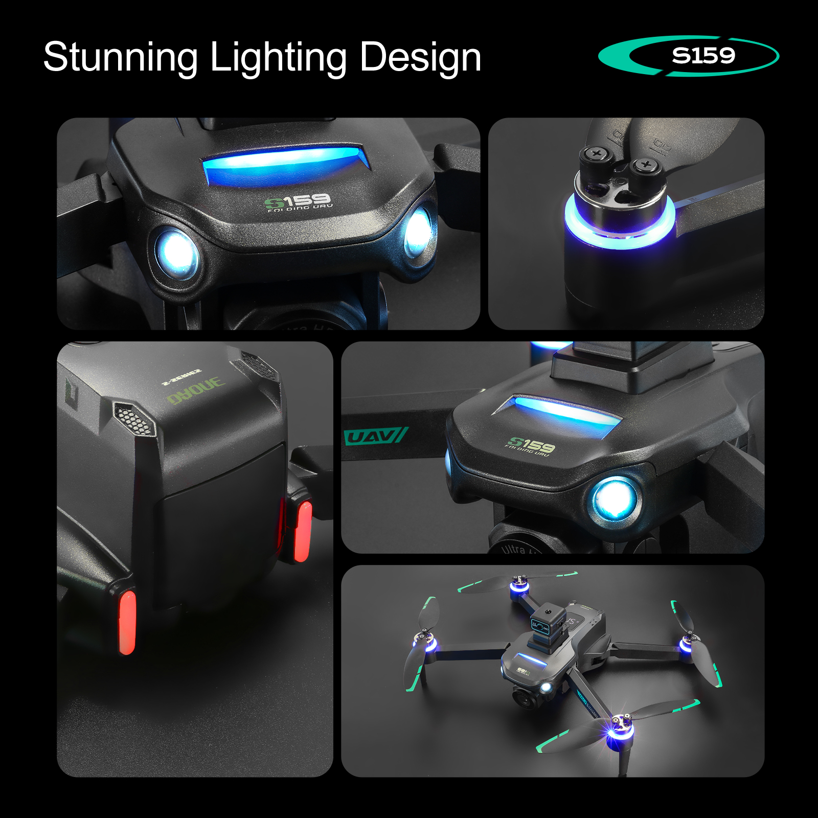 S159 GPS Drone 4K Profesional  - Drone Gimbal Brushless incelemesi ve fiyatı