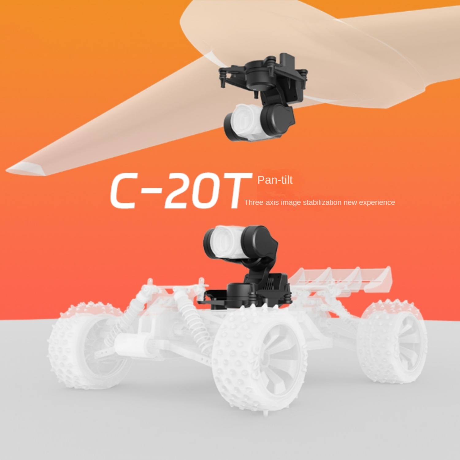 NCZOBOE  C-20T 3-Axis O4 FPV G - Drone Gimbal 3 Axis incelemesi ve fiyatı